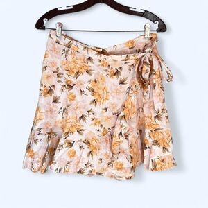 Floral Wrap Skirt